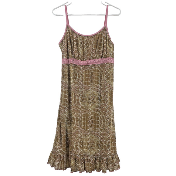 Candy Rocket Size 1X Vintage Y2K Babydoll Mesh Dress Empire Waist Whimsical Lace - Picture 1 of 6